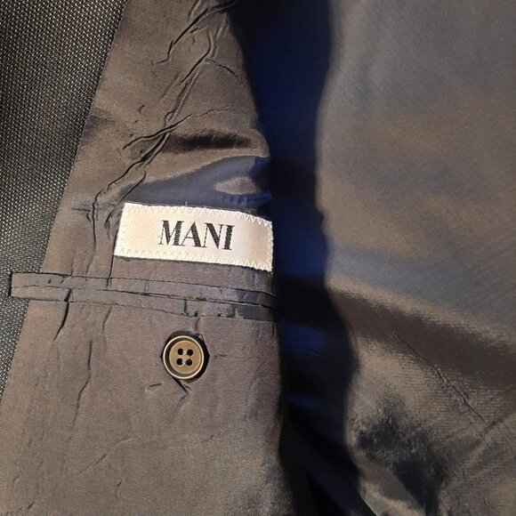 Vintage Men's Mani By Giorgio Armani 2 Pieces Tux Black Sz40/34 PreLoved Excelle - Picture 7 of 14